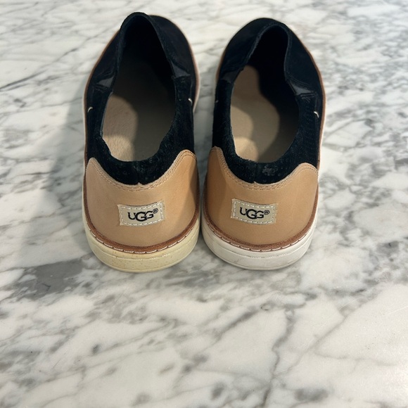 UGG Shoes - UGG Black and Tan Slip-On Loafers